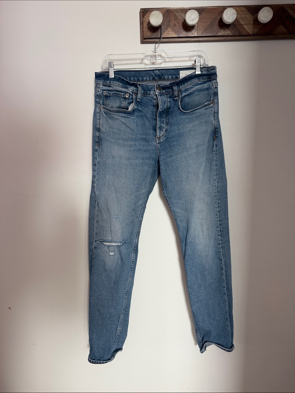 rag & bone Slim Fit Medium Blue Jeans